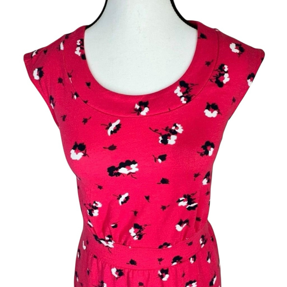 Joules Pink Floral Midi Dress Size 2 - Picture 4 of 11